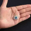 Turkse gelukkige boze oog ketting vrouwen 8 stijl blauwe ogen vrouwelijke charme mode email roestvrij stalen ketting ketting sieraden gift G1206