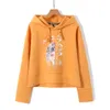 Frühling Casual Chinesischen Stil Druck Frauen Hoodie Chic Ethnischen Stil Design Femme Mit Kapuze Tops Lose Alle-spiel Sweatshirts 210514