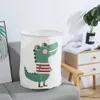 Large Cartoon Folding Laundry Basket Dirty Clothes Storage For Kids Toys Organizers Sundries Barrel 210609