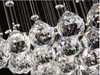 LED Crystal потолочный лампа Raindrop люстра освещение квадратных кристаллов K9 Crystals Cryst Card Haper Light для гостиной столовой спальня