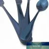 Jankng Light Portableミラー青い食器用フルウェアセットステンレススチール銀器バッグの再利用可能な調理器具藁ディナーセット1工場価格