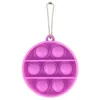 Push Toy Key Chain Bubble Keychain Fidget Toys Tie Dye Decompression Anti Stress Bubbles Board Keyring H38NTD8 Bästa kvalitet