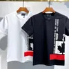 2023アウトドアルーズファッションデザイナーTシャツティーレタープリントユニークな半袖Tシャツ男性女性カジュアルトップメープルリーフパターン
