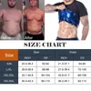 Męska koszulka pułapki ciepła siłownia trening potu odchudzony żołądek wrap fajas sauna fitness kamizelka szczupła ciała shaper