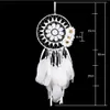 Sunflower Dream Catcher Handmade Pendant White Feather Dreamcatchers for Wall Hanging Home Car Decoration Room Decor Gifts for Girls Kids 1221358