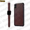 Top Luksusowy 2-częściowy zestaw obserwacji zespołu na iPhone 15 14 13 12 Pro Max 11 11pro X XS XR XSMAX PU Skórzany projekt Watchband 38/40/42/44mm Sibor łańcucha linków