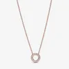 100 925 logo sterling in argento pavoso Circle collier Necklace Women Wedding Egagement Jewelry Accessori 2985468