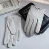 Five Fingers Gloves Men's Thin Hollow Out Natural Non-slip Sheepskin Leather Glove Male Fashion Genuine Motorcycle Driving R2481