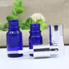 10ml、15ml、20ml、30ml、50ml、100mlの空のガラススプレーボトル、青い香水瓶シルバー噴霧器アトマイザー化粧品バイアル