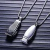 2021 Valily Jewelry Men039s Barber Pendant Necklace chain Stainless Steel Fashion Haircut Razor Shaver Silver Necklaces For Men1799214