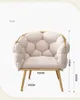 Licht luxe pluizig creatief ontwerp fluwelen fauteuil nordic woonkamer meubels comfortabele casual rugleuning bank netto rode schattige meid make-up stoel