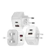 PD 20W Carga rápida LED QC3.0 Cargador rápido USB Cargadores universales de tabletas para teléfonos móviles de pared EE. UU. Con enchufe UE Reino Unido para iphone12 Samsung Huawei Adaptador de teléfono móvil inteligente móvil