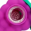 tobacco bubbler grape smoking pipe water bong held mini hand spoon pipes silicone dab rig