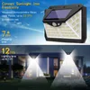 188 LED Solar Light Outdoor 4Modes Lampada solare alimentata a luce solare Sensore di movimento impermeabile Luce per giardino Patio Luces Solares