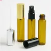 Top Quality 10ml Transparent Disinfectant Glass Sprayer Bottle 1/3 oz 10cc Amber Perfume Atomizer Fragrance parfum Vialshigh qty