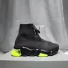 Najwyższej jakości Triple S Knit Socks Buty Mesh Speed ​​2.0 Trainer High Race Runners Designer Treaker Black White Casual Treners Sneakers z rozmiarami pudełka 35-46