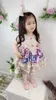 Baby Girl Summer Sleeveless Purple Flower Maid Vintage Spanish Lace England Lolita Princess Ball Gown Dress for Birhtday Party Q0716