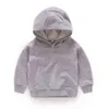 Kids Girls Boys Hoodies Outerwear White Red Yellow Black Grey Hooded & Sweatshirt Clothes for 3 4 6 8 10 Years 211029