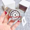 Ny MK3313 MK3312 MK3311 Lady Crystal Mother of Pearl Dial Rose Gold Armband Watch 3313 3312 33112534