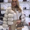 Rimocy Plus Rozmiar 4XL Faux Fur Coat Kobiety Zima Wysokiej Jakości Zagęścić Ciepłe Kurtki Kobieta Z Długim Rękawem Przycięte Futra Pani 211110