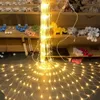 Thrisdar 6X4M 880LED Christmas Net Light Garden Mesh Fairy Garland Outdoor Holiday Wedding Party Backdrop String LED Strings260Y