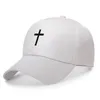 Baseball pour femmes croix broderie unisexe réglable 100% coton casquettes hommes papa Snapback chapeaux livraison directe