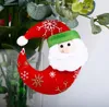 6 stijlen Merry Christmas Santa Claus Ornament Moon Bell Vijfpuntige Ster Kerstmis Boom Opknoping Hangers Nieuwjaar Home Party Vakantiedecoratie SN2906