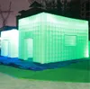 맞춤형 LED 옥스포드 디스크 바 풍선 큐브 텐트 아름다운 공기 구조 파티 하우스 디스코 터널 마키 이벤트 조명없이 야외 광고