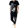 Magliette estive a maniche corte Pantaloni da uomo Tute Abbigliamento maschile Set da 2 pezzi Tuta sportiva con stampa leone 3D Streetwear Social Jogger Set 210527