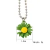Sunflower Small Daisy Anhänger Halskette Für Frauen Mädchen Party Sommer Strand Modeschmuck Zubehör Geschenk Großhandel