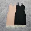 Arrival Women Sexy Designer Sparkly Tassel Black Nude Bandage Dress Ladies Elegant Bodycon Party Vestido 210527