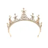 Clip per capelli Barrettes stelle di rinestone Tiaras Accessori per matrimoni Crystal Crown Tiara Handamade Bridal Jewelry Party Gift