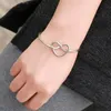 Mode Simple Amour Noeud Bracelet Bracelets En Métal Pour Femmes Bijoux Accessoires Bracelet Inte22