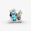 Serve para pulseiras Pandora 20 pçs Fox Elephant Car Swan Unicorn Surfing canguru Car Pingente Charms Beads Silver Charms Bead Para Mulheres Colar Europeu DIY Jóias