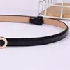 Pasy kobiet 7 Moda Style 1.5 cm Lady Belt Złoty Klamra Projektant Oryginalne Pasy Brak pudełka