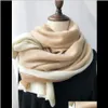 Wraps Hats, & Gloves Fashion Aessoriessoft To The Heart! Luxury Cashmere Scarf Women Autumn And Winter French Style Gold Thread Stitching Lon