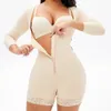 전신 셰이퍼 여성 오픈 바스트 바디수트 허리 트레이너 배꼽 컨트롤 중반 허벅지 트리머 Shapewear Fajas Sheath Reductive Girdle