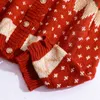 Vintage Ciepły Boże Narodzenie Sweter Kobiet Ins Top Jesień Zima Dzianiny Kardigan Płaszcz Kobiet Koreański Casual Pull Femme Hiver 210514