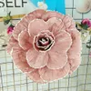 Artificial Flowers Velvet Peony fake flower head for Wedding Background Decor Road Lead Home decoration Party Large Rose Flowers