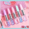 Stylos Écriture Business Industrialcreative Lipstick Shape Glitter Gel Bling Quicksand 0.5Mm Signature Pen Papeterie École Fournitures de bureau