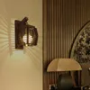 Wall Lamp Creative Vintage Chinese Bamboo E27 Sconce Light Aisle Corridor El Ktichen Dinging Room Restaurant Cafe LightWall