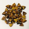 10 ملليمتر الحجر الطبيعي مثلث كابوشون الخرز روز الكوارتز الفيروز الحجارة ل Reiki شفاء الكريستال الحلي قلادة حلقة أقراط صنع المجوهرات