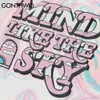 GONTHWID Tshirts Streetwear Harajuku Sky Print Stripe Tie Dye Cotton Tee Shirts Hip Hop Casual Short Sleeve T-Shirt Fashion Tops 210707