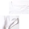 プラスサイズのTシャツアップリケ漫画の街路壁Tシャツの女性服夏の綿の女性のトップス半袖Tシャツフェムミ210615