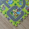 9PCS 30 * 30cm Eva Plush Puzzle Mats DIY Skum Baby Play Mat Split Fog Baby Mattor För Mattor Inomhus 210320