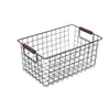 Nordic Japanese Simple Iron Art Storage Basket Kitchen Sundries Przekąski Desktop Organizowanie z Han 210609