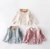 INS bébé Cardigan infantile garçon pulls tricotés simple boutonnage nouveau-né filles manteaux à manches longues enfant en bas âge vêtements d'hiver bébé vêtements DW4475