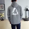 Men's Jackets Men Spring Full Reflective Windbreaker Jacket Male Streetwear Hip Hop Printed Loose Hooded Coats Fluorescent Clothing