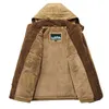 メンズカジュアルジャケットファッション冬のパーカーオスファートレンチ厚いオーバーコート加熱ジャケットコットンウォームコート長袖211023