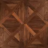 Anpassad vit ek trägolv konstruerad trägolv versailles designade vingar polygon dekorativa burmesiska teblack valnöt björk merbau naturlig olja